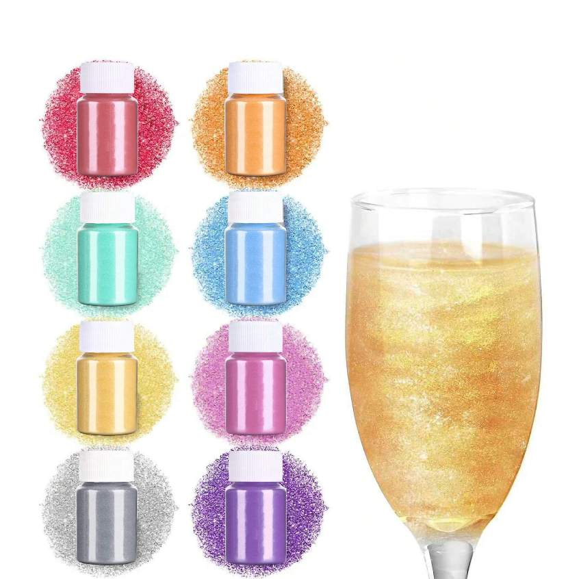 Bụi hút lấp lánh ăn được (10g) - Bột lung linh để trang trí bánh, nướng bánh, sô cô la, kẹo, kẹo ngọt và bánh quy - Vegan & Gluten Free