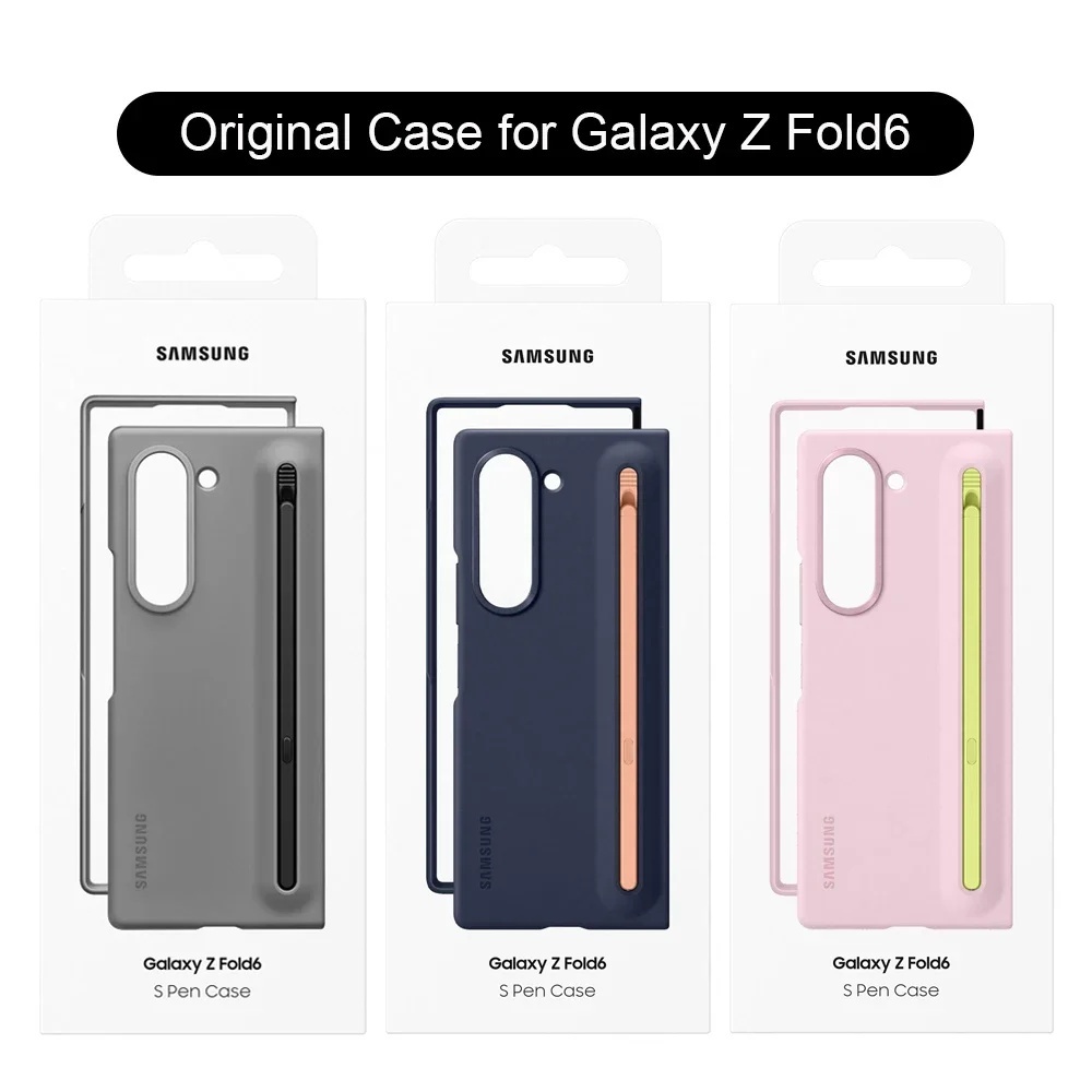 Ốp lưng Samsung Galaxy Fold 6 khe cắm bút Bảo vệ toàn diện Stylus S Pen Holder Cover