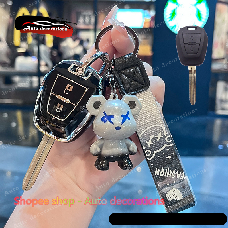 Vỏ chìa khóa ô tô Isuzu D-max mu-7 mu-x cho móc khóa Isuzu 2012-2019