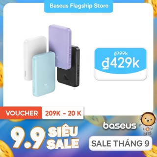 【Pin Sạc Dự Phòng Có Thể Đặt Hàng Baseus Mini Từ Tính Không Dây Sạc Nhanh 5000mAh Sạc Tự Động Đánh Thức Cho Điện Thoại 15 14 13 12 Pro Max