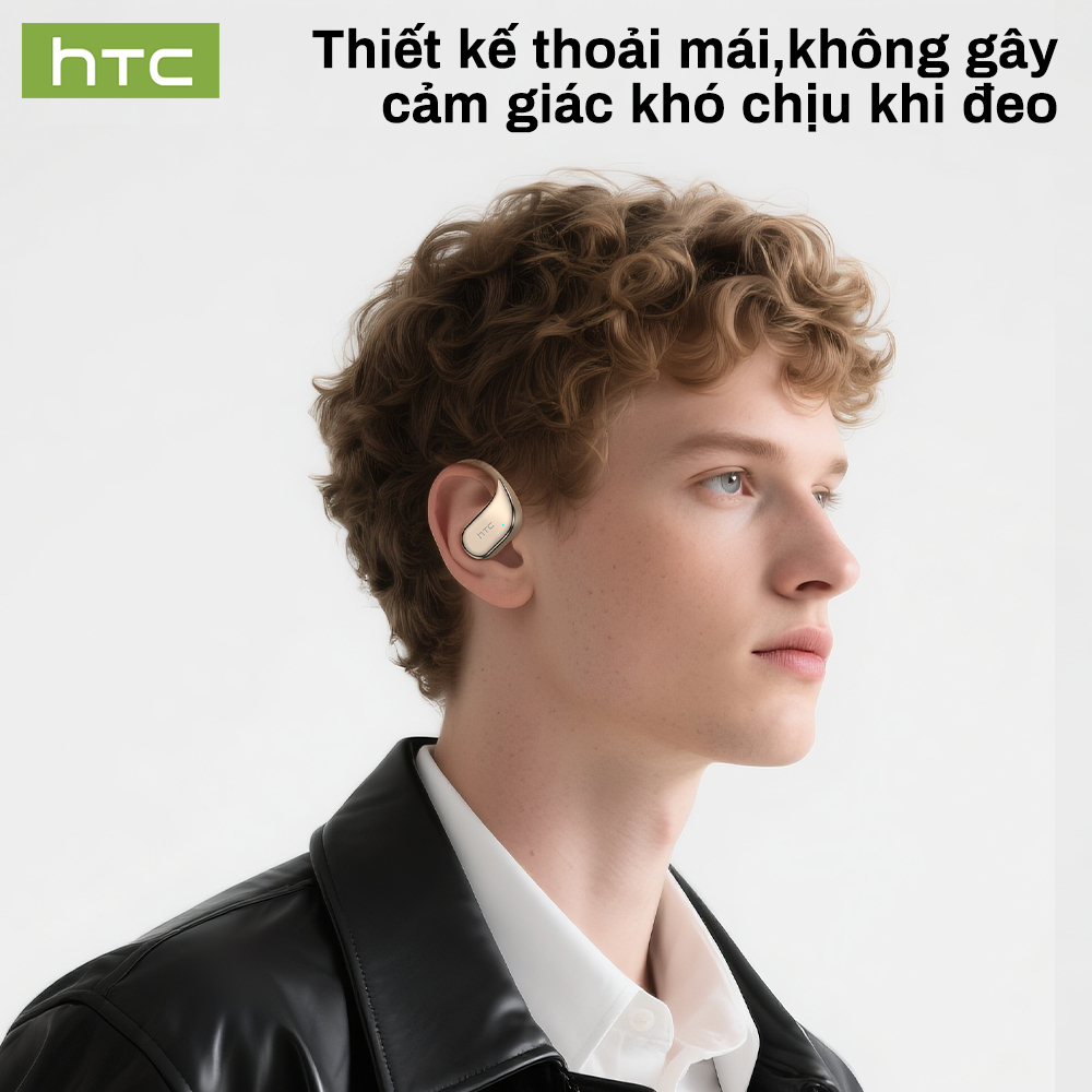 Tai nghe dịch thời gian thực HTC NE39 AI 360° Tai nghe Bluetooth âm thanh không gian V6.0 HD Gọi khử tiếng ồn Tai nghe không dây 40H Tuổi thọ pin dài | BigBuy360 - bigbuy360.vn