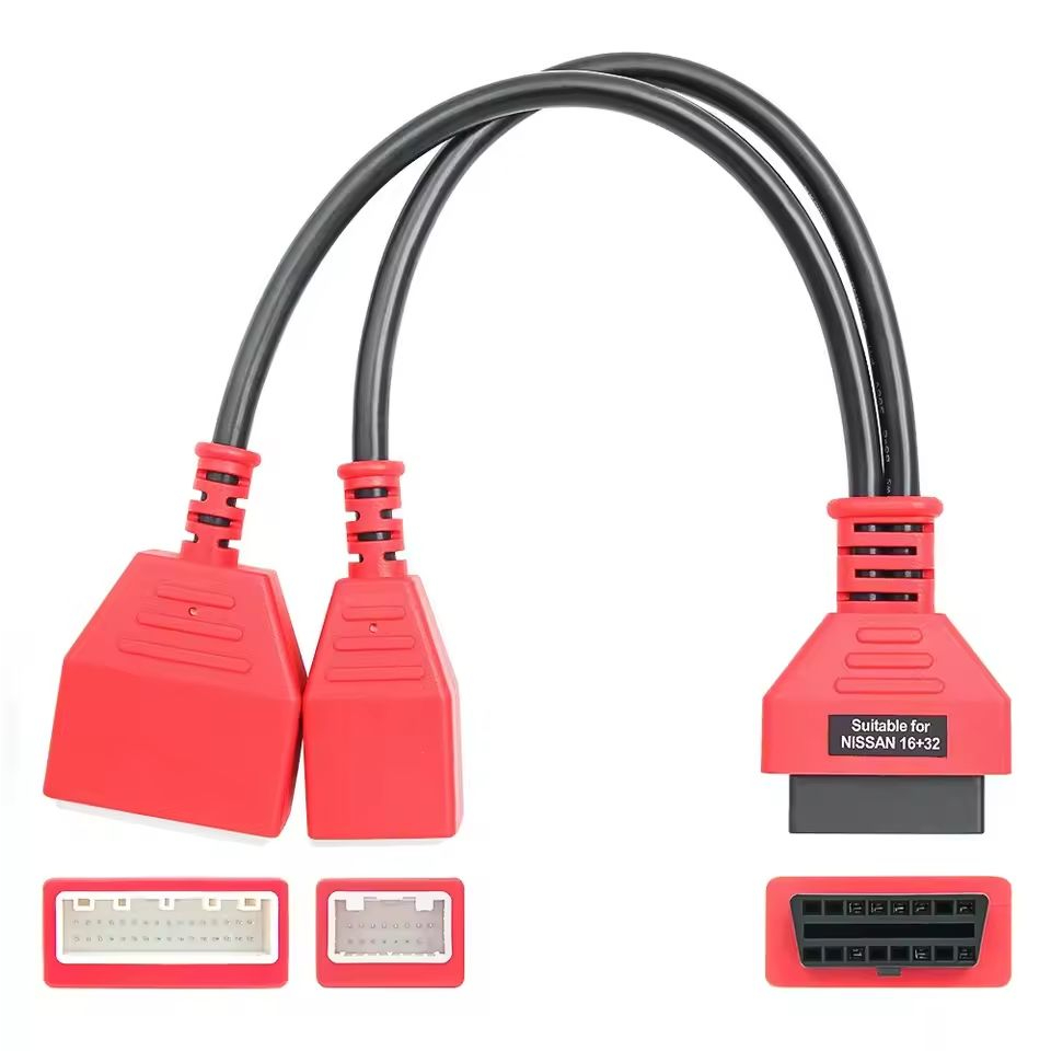 Dành Cho Nissan 16 + 32 Sylphy OBD2 16pin Cáp Cho Nissan / Renault / Dacia Cổng Cáp Cho Autel Cho Tấ