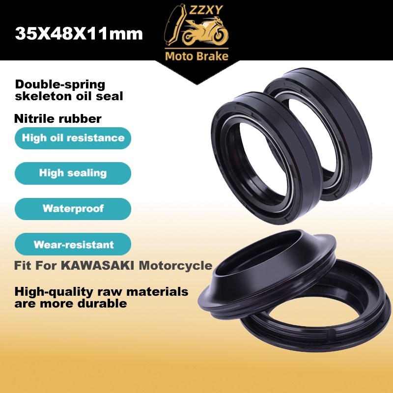 Nĩa Dầu Niêm Phong Bụi Phụ Kiện Xe Máy Cho KAWASAKI KX80 86-91 KMX125 86-93 EN450 85-90 EN500 87-96 