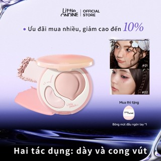 Bảng highlight Đào Little Ondine 2 trong 1 – Bắt sáng, tạo khối 3D, làm mờ các vùng thâm và trũng, giúp khuôn mặt trẻ trung, tươi tắn hơn