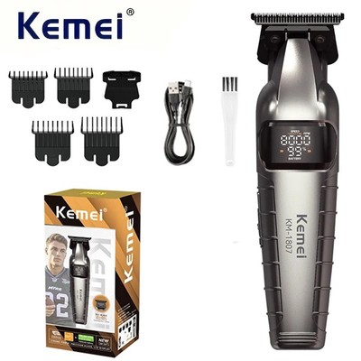 Kemei Chuyên Nghiệp Zero Gap Máy cạo râu Cắt Tóc Nam Không Dây Cắt Tóc Sạc Cắt Tóc Hoàn Thiện Máy Râu Máy cạo râu