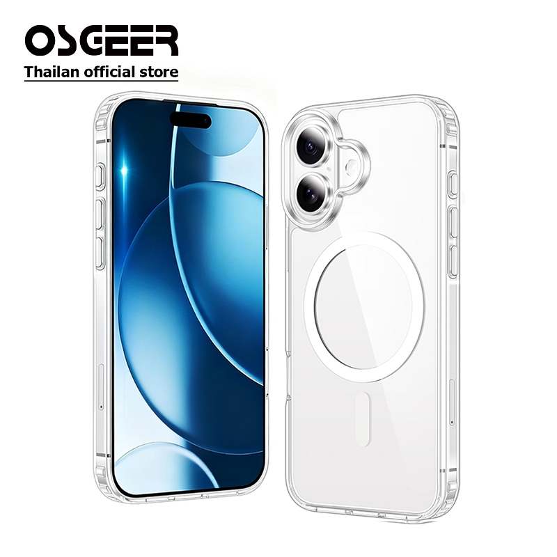 Ốp điện thoại cứng OSGEER HD Tương thích cho iPhone Duo 18 11 12 13 14 15 16 16e 17 Air Pro Max Plus Ốp lưng chống sốc ip 17promax 18promax Duo
