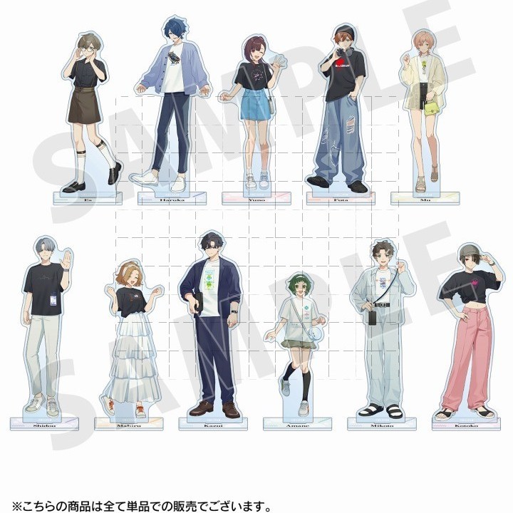 Đế Acrylic thời gian thường ngày MILGRAM - Muu Futa Kotoko Yuno Mikoto ES (Unoff Anime Hình Merch)