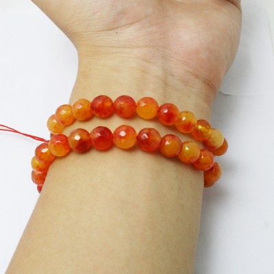 Beadia 8mm đá trắng tự nhiên - nguyên liệu DIY cho vòng tay và vòng cổ