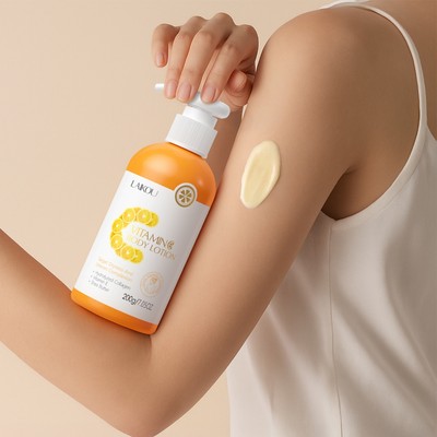Sữa dưỡng thể LAIKOU Vitamin C - Vitamin C & Collagen kép để phát sáng da - Làm sáng da, dưỡng ẩm, làm mờ vết thâm