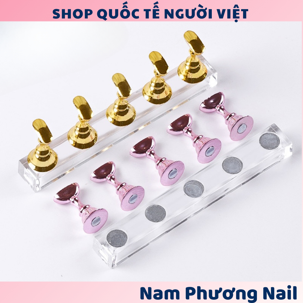 Đế gắn móng giả, Set 5 chiếc đế móng nail nam châm 🌸 Nam Phương Nail 🌸