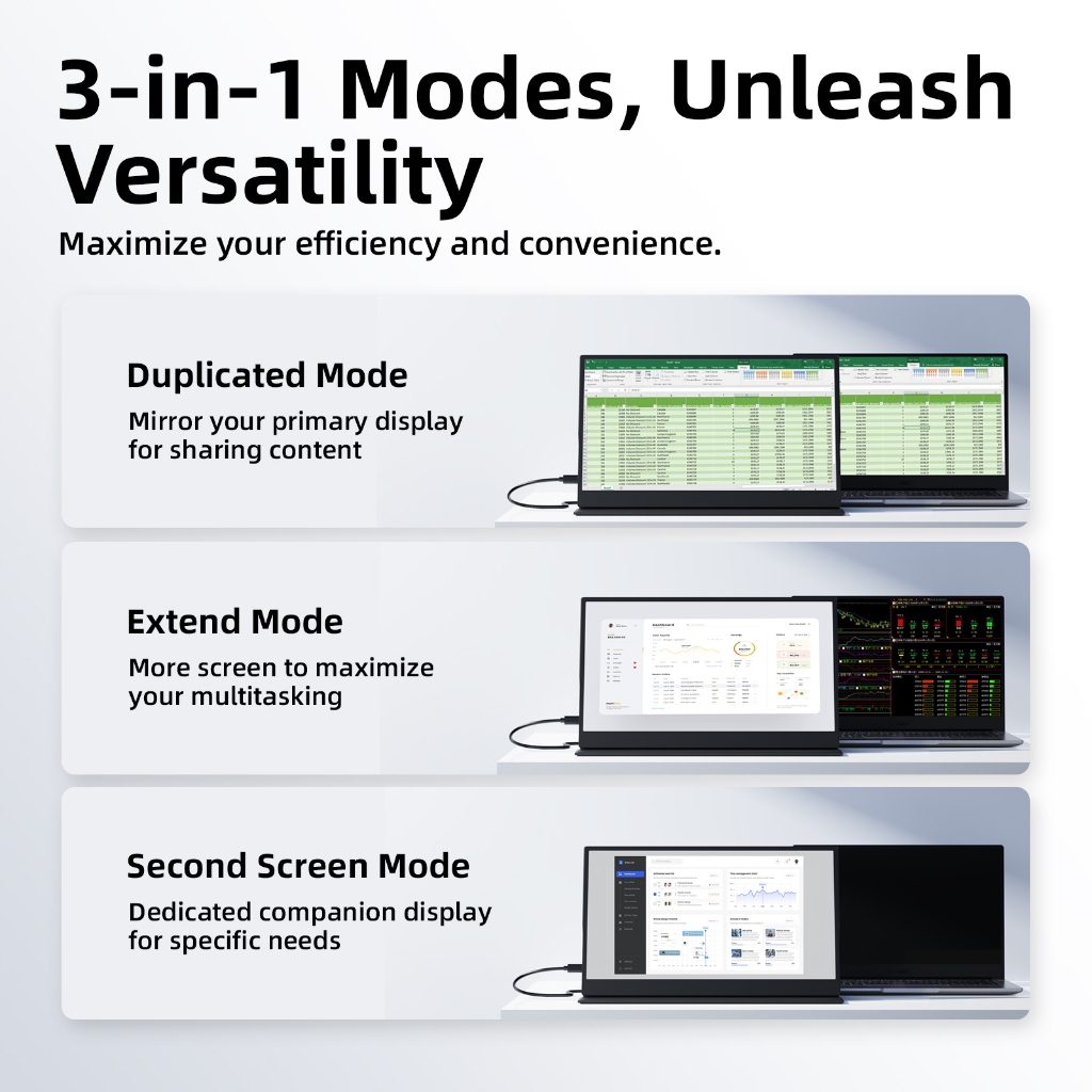 【bảo hành một năm】GOOJODOQ Màn Hình Máy Tính Giá đỡ màn hình mở rộng  cho PC Android Switch Macbook HDMI PS4 điện thoại laptop | BigBuy360 - bigbuy360.vn