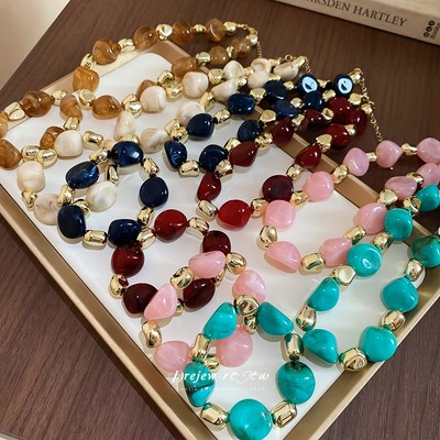 Vòng tay acrylic nhuộm phong cách cổ điển