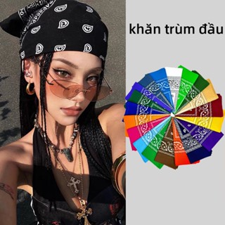  Khăn trùm đầu 55cm bandana 25 màu Chống nắng khăn đội đầu băng đô thời trang cho nam nữ 