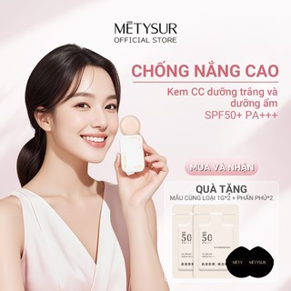 Kem chống nắng làm trắng & dưỡng ẩm METSUR CC Cream SPF50 + PA + + + Kem chống nắng lâu trôi làm sáng da 30G