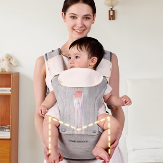  Bebamour Đai Địu Em Bé Trước Và Sau Lưng Kèm 3 Miếng Đệm Bảo Vệ Mọc Răng 