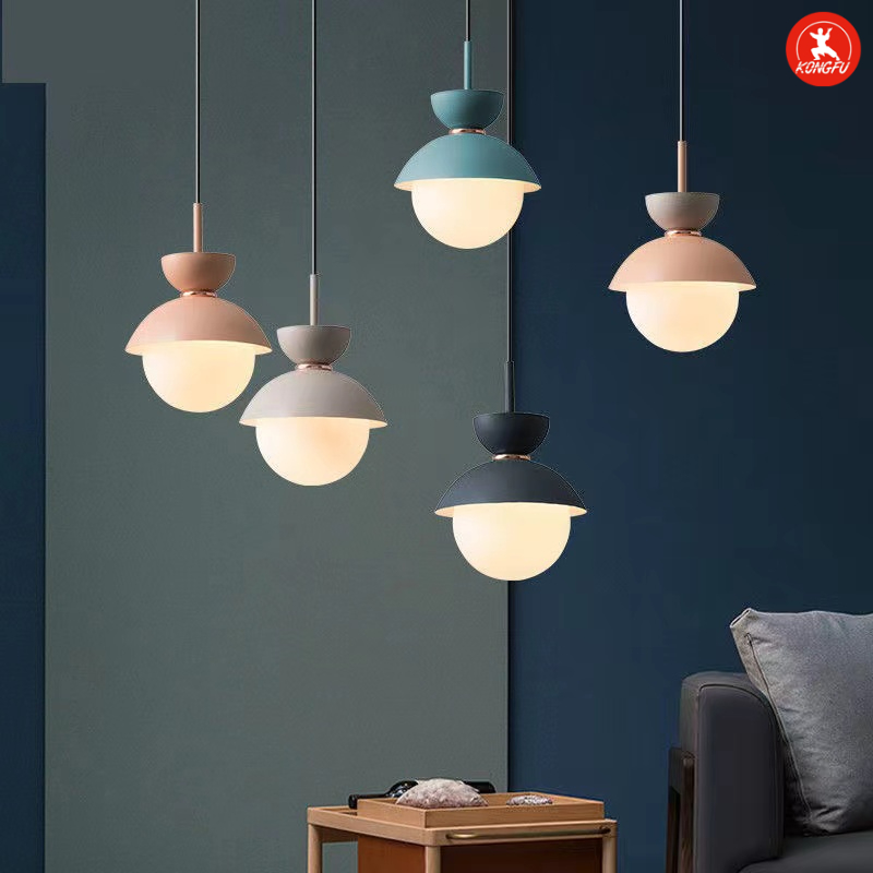 G9 Base Hiện Đại Mái Vòm Công Nghiệp Mặt Dây Chuyền Ánh Sáng Nhà Hàng Bắc Âu Đơn Giản Đèn Trần Kim L