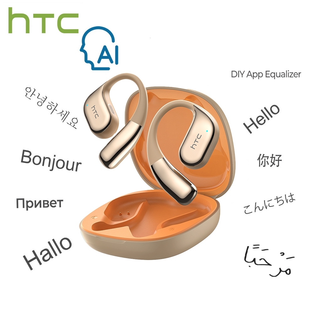 HTC NE39 OWS Tai nghe dịch thuật AI, Hỗ trợ dịch đa ngôn ngữ, Bluetooth 6.0, IPX5 Chống nước, Hiệu ứng âm thanh HIFI đích thực, Giảm tiếng ồn, Cuộc gọi HD | BigBuy360 - bigbuy360.vn