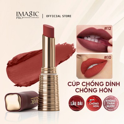 Son Môi Cốc Chống Dính IMAGIC 60S Phim Hình Thành Matte Velvet Lip Tint Sắc Tố Cao Chống Thấm Nước Son Makep Mềm Mịn