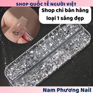 Hộp 12 ngăn mini chân bằng trang trí móng nghệ thuật 🌸 Nam Phương Nail 🌸