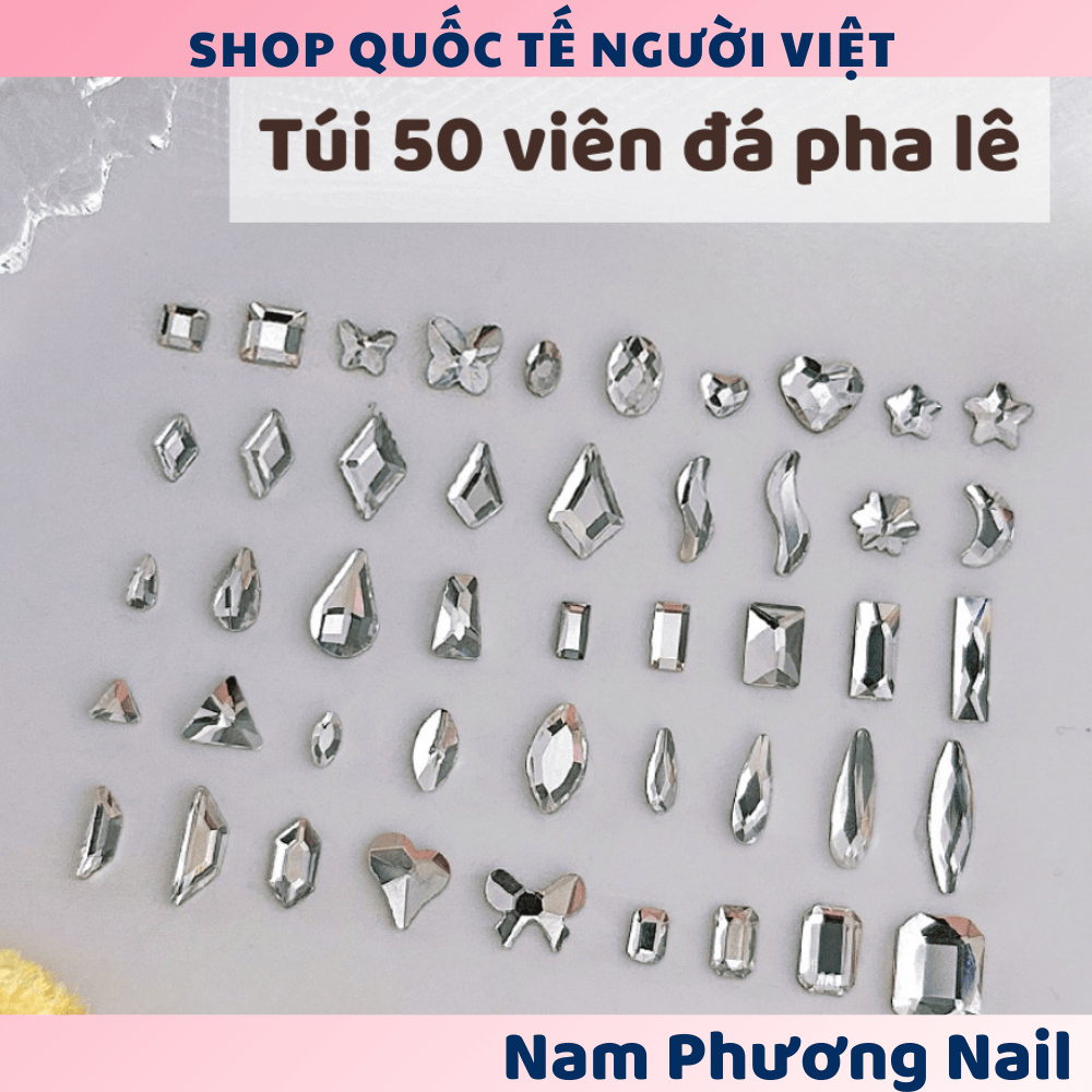 Túi 50 viên đá pha lê đính móng 🌸 Nam Phương Nail 🌸