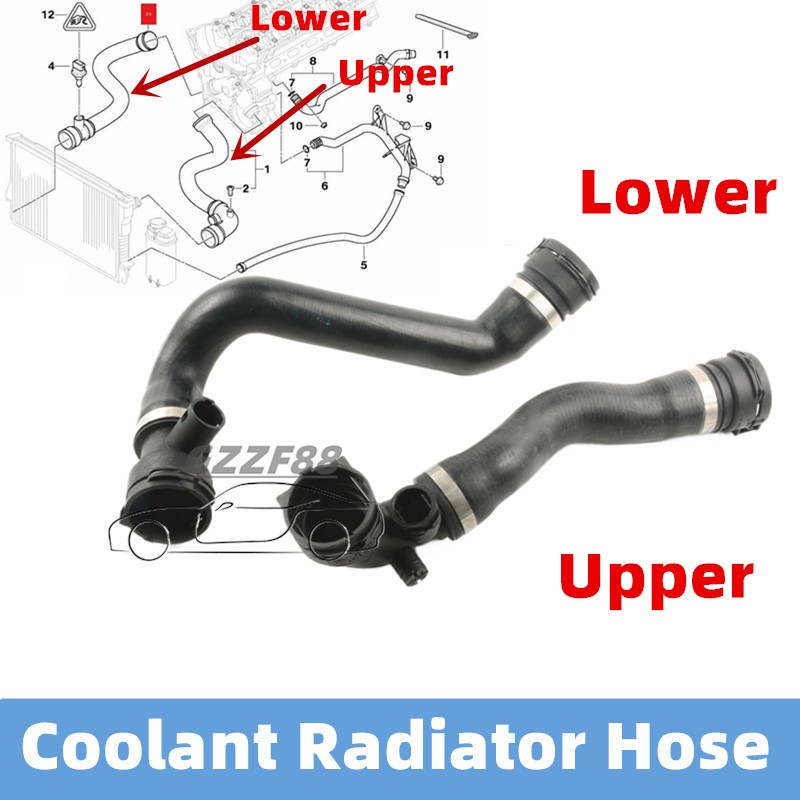 Ống tản nhiệt làm mát Ống nước cho -BMW E46 320 323 325 328 330 M54 17127510952 11531436408