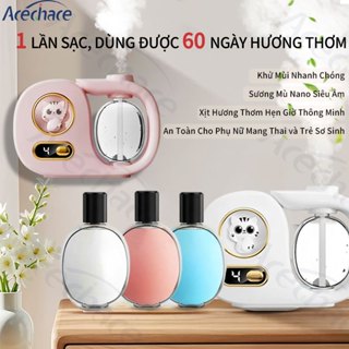  【Máy Khuếch Tán Tinh Dầu 50m2 ACECHACE Máy Xông Hương Thơm Để Bàn Khử Mùi - Pin Sạc Dùng 60 Ngày | Tạo Hương Thơm Phòng Quà Tặng 