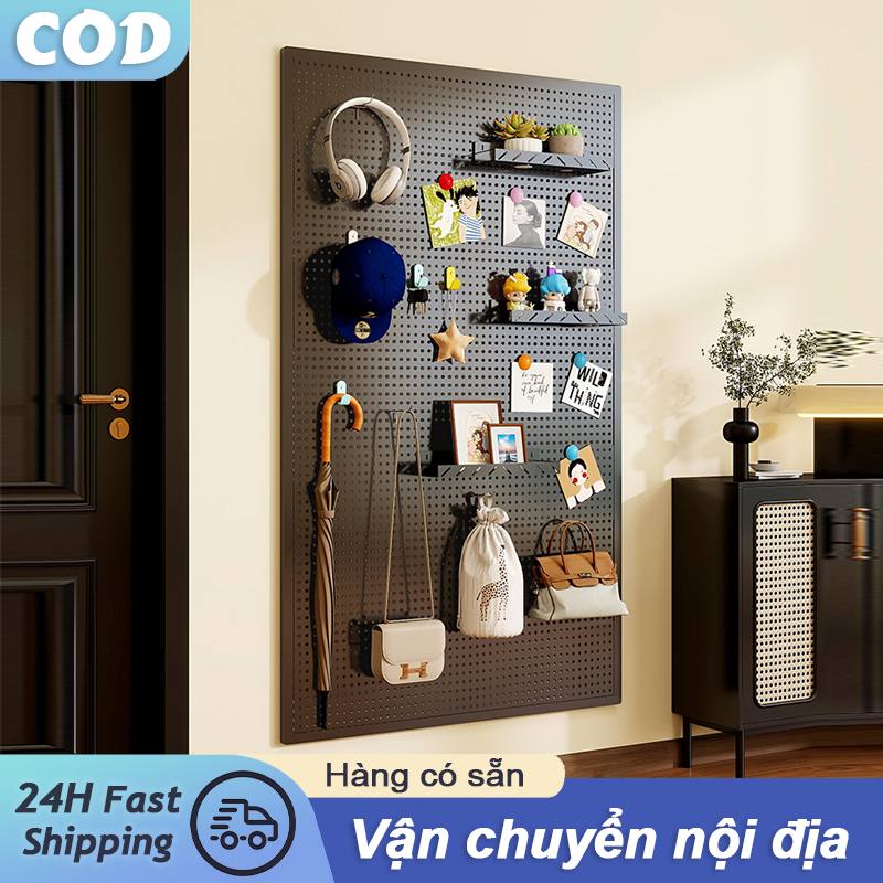  Kim loại  Pegboard 150*80CM Kệ Treo Tường với 20 móc - Giá để dụng cụ đồ phần cứng 