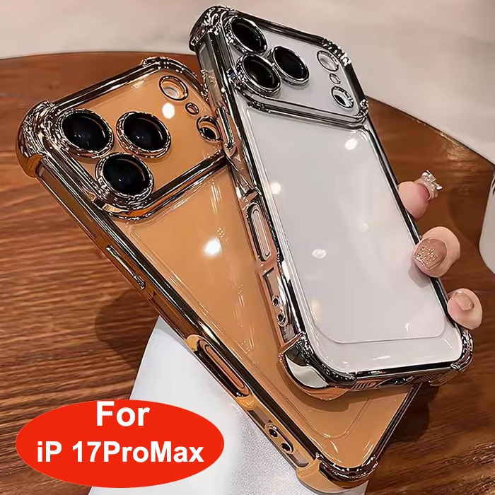 Túi Khí HD PC Trong Suốt Dành Cho iPhone 17 16 15 14 13 12Pro Max 17Ari 16 15 14 Plus Vỏ Chống Sốc