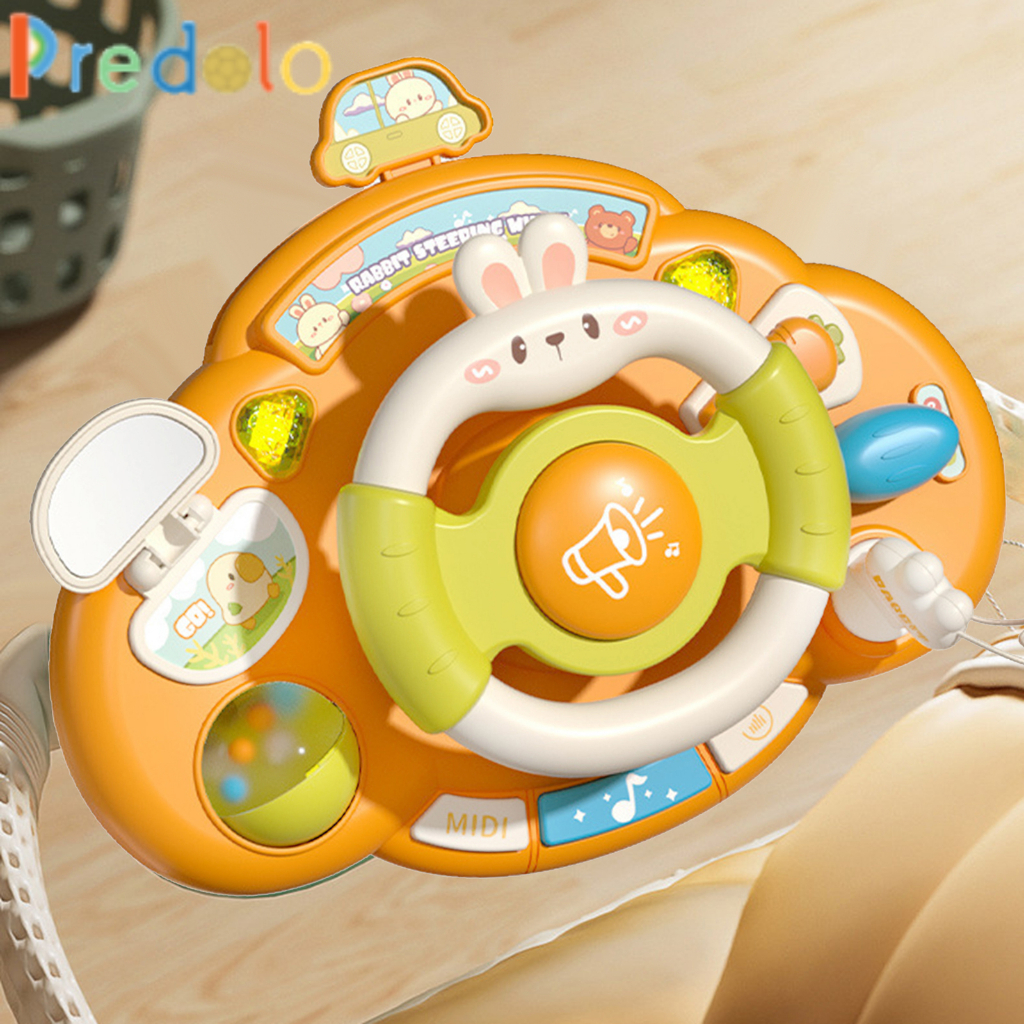Predolo Trẻ Em Vô Lăng Đồ Chơi Tương Tác Nhập Vai Đồ Chơi Âm Nhạc Cho Quà Tặng Trẻ Em