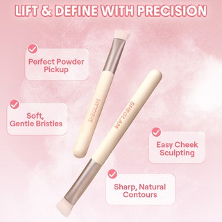 SHEGLAM Sharp Moves Triangle Makeup Brush Soft Face Setting Powder Loose Powder Concealer Tool Brush