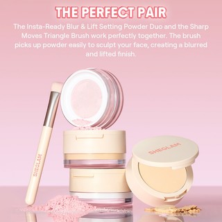SHEGLAM Sharp Moves Triangle Makeup Brush Soft Face Setting Powder Loose Powder Concealer Tool Brush