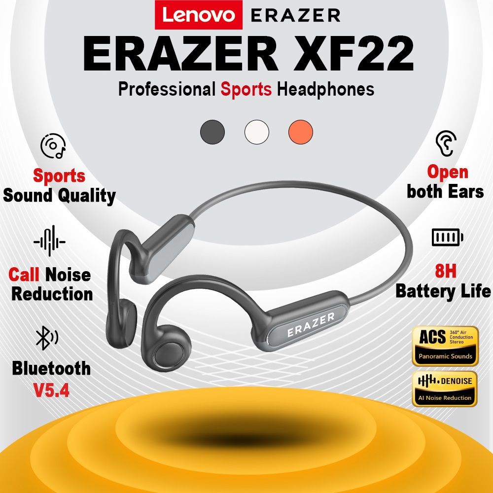 ERAZER XF22 Tai nghe Bluetooth Tai nghe thể thao chống nước móc tai Tai nghe không dây chạy cuộc gọi âm thanh HiFi BT5.4 Tai nghe sạc nhanh | BigBuy360 - bigbuy360.vn