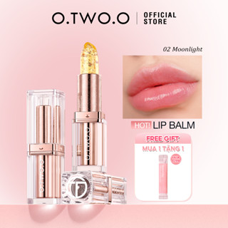 O.TWO.O Nhiệt Độ Đổi Màu Son Dưỡng Môi Lá Vàng Vitamin E Dưỡng Ẩm Chăm Sóc Môi Lâu Dài Không Dính Tint