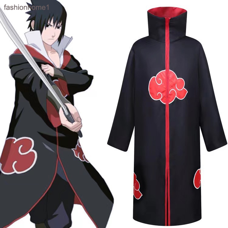 [fas] animer cosplay trang phục Akatsuki Itachi áo choàng chất lượng cao Anime convention Anime Naruto halloween VN