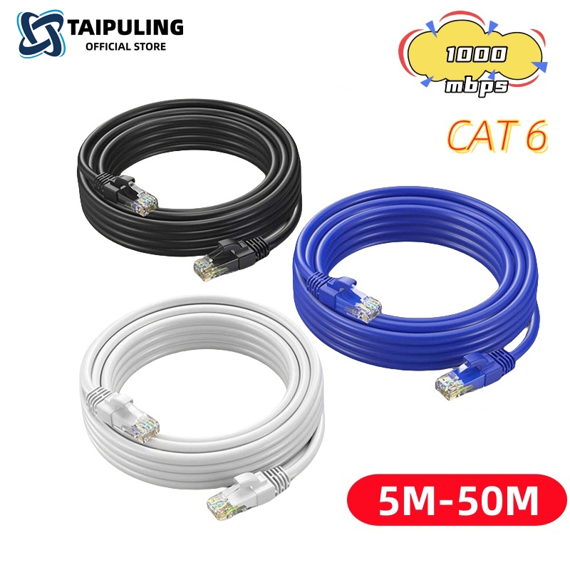 TAIPULING Dây mạng Cat6 Ethernet  bấm sẵn 2 đầu 5/10/15/20/30/50m tốc độ cao cho bộ định tuyến PC/laptop