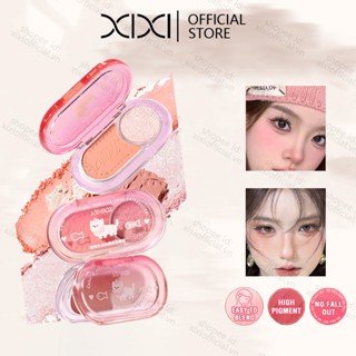  Xixi 2 Phấn má hồng Phấn mắt: má hồng 2in1 má hồng và phấn mắt Nature Eye Shadow NO.J120 