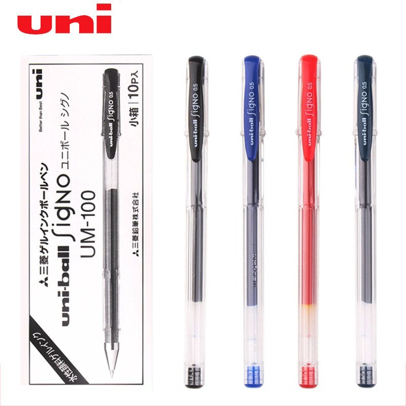 Bút gel UNI UM-100 Bút chì trung tính màu Mitsubishi UM100 bút ký gốc nước