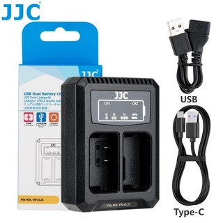  JJC Bộ sạc pin máy ảnh cho Pin EN-EL25 cho Nikon Z50II Z50 II Z30 Z50 ZFC Z fc ZFC thay thế Nikon MH-32 