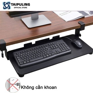  TAIPULING JPT 65 Khay đỡ bàn phím máy tính để bàn có ray trượt treo cực tiện giải phóng không gian bàn làm việc 
