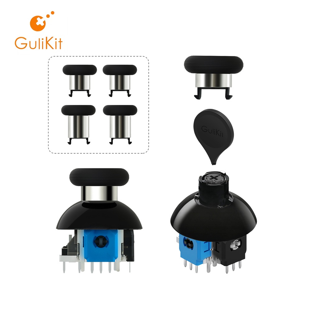 GuliKit 720° Cần điều khiển TMR điện từ có thể điều chỉnh độ căng cho tay cầm chơi game PS4 PS5 / PS5 Edge cho bộ điều khiển Switch Pro