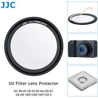  JJC L39 Tấm Bảo Vệ Ống Kính Lọc UV Cho Ricoh GR IV GRIV GR4 GR IIIx GRIIIx GR3x GR III GRIII GR3 GR III HDF GR3 HDF GR II GRII GR2 Camera Chống Trầy Xước Phụ Kiện Chống Bụi 