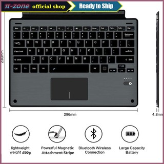 Bàn phím Bluetooth không dây có đèn nền cho Microsoft Surface Go 1 Go 2 Go 3 Go 4 Pro 7 8 9 10 11 X Pro 6 Pro 5 Pro 4 Pro 3 Bàn phím Bluetooth nhẹ Tích hợp pin sạc