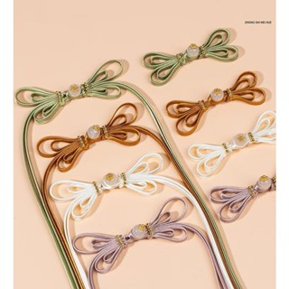  Áo sườn xám phong cách Trung Quốc mới với khóa đuôi dài bướm hạt vàng và nút ngọc tua rua handmade 