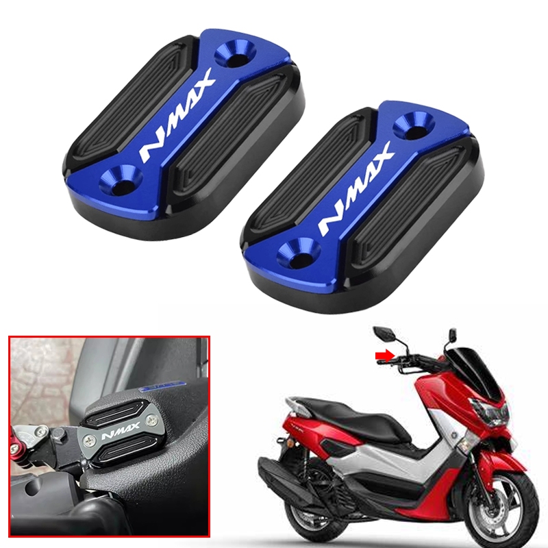 Dành Cho Xe YAMAHA NMAX125 NMAX155 NMAX 125 Nmax 155 Xe Máy CNC Nhôm Phanh Trước Chất Lỏng Chứa Nắp 