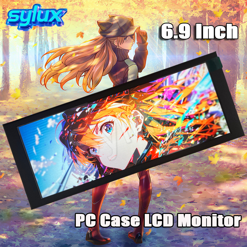 Màn hình LCD mở rộng 6,9 Inch Màn hình thứ cấp dải dài cho vỏ Raspberry Pi / Aida64 / PC DIY