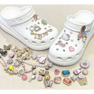  Shoe Charms Metal series Trendy shoe accessory charm Holey shoes charm dép shoe buckle 