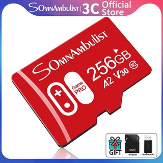 Thẻ nhớ Micro SD chính hãng SomnAmbulist-Original 32GB / 64GB / 128GB Thẻ Flash tốc độ cao loại 10, có bộ chuyển đổi, Thích hợp cho điện thoại thông minh, máy ảnh, máy tính bảng, truyền dữ liệu đa chức năng-Công suất thực tế An toàn ổn định