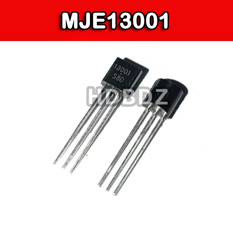 50~100PCS MJE13001 TO-92 13001 400V 0.2A IC Transistor công suất thấp