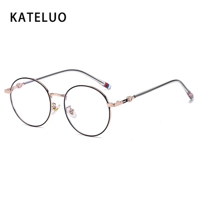 Katluo Kính Tròn Retro Cho Nam Nữ, Chống Ánh Sáng Xanh và Tia UV - Mã 62060