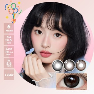  🆕Ống kính áp tròng tự nhiên Visual Click Kính áp tròng được phân loại 1 cặp Ống kính áp tròng màu mềm 6 tháng sử dụng Lớp {0,00 đến -8,00} Ống kính cận thị 